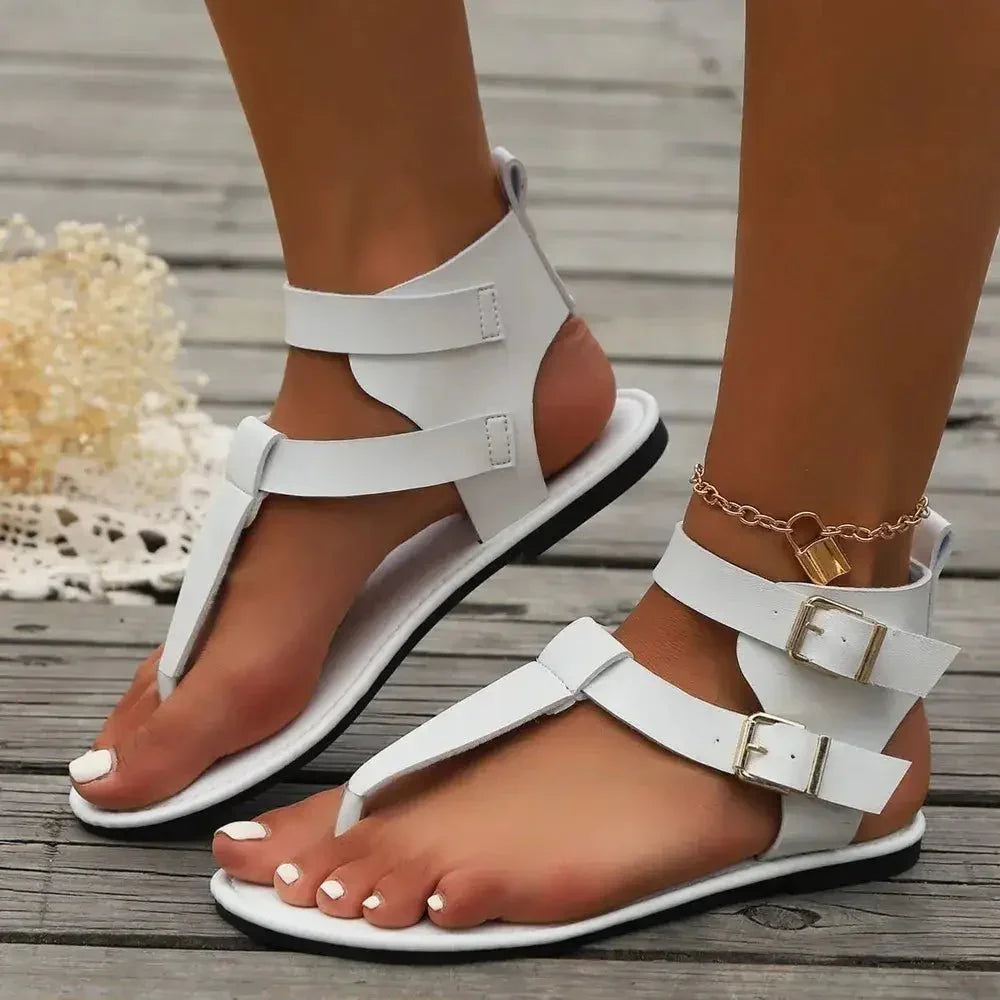 Double Buckle Toe Post Flats Sandals - Update AvenueFestival VibesTrendsi100600429491564100600429491564df65daeb - 7213 - 46f2 - b1a7 - f825f5dc14e2 - MaxWhite