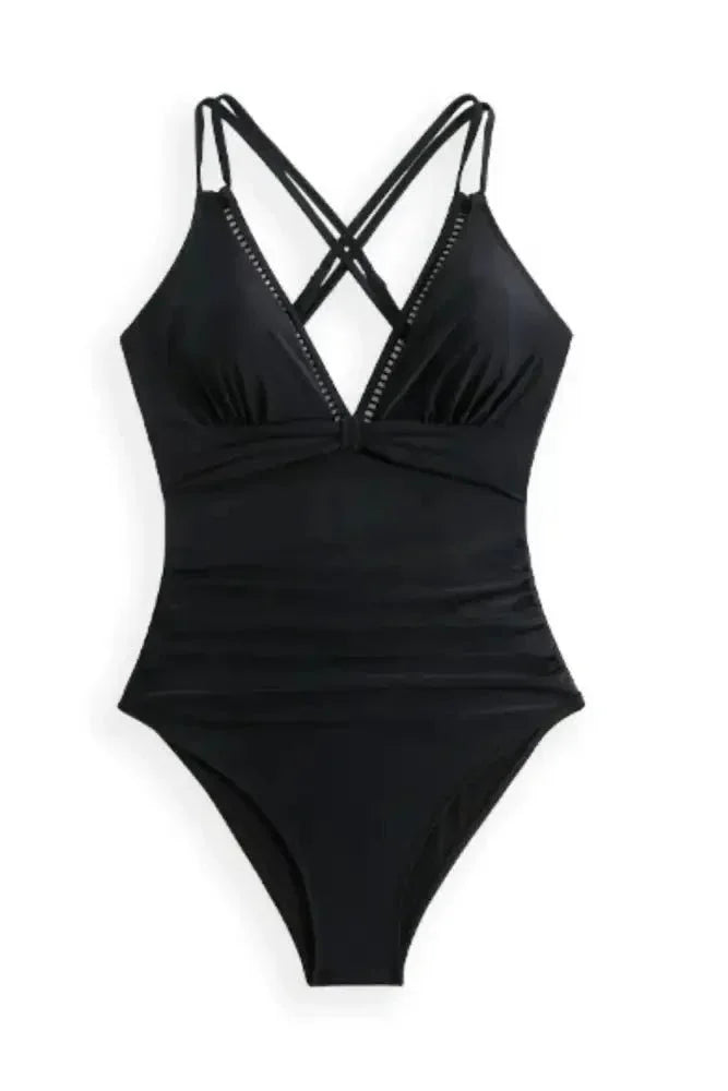 Double Spaghetti Strap One - Piece Swimwear - Update AvenueTrendsi1001003622481891001003622481895830b94a - 707f - 4d01 - a357 - 58f721ce98f6 - MaxBlack