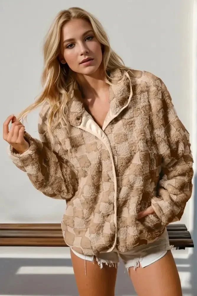 Double Take Checkered Long Sleeve Fuzzy Jacket - Update AvenueTrendsi100100543672856100100543672856f2914515 - 72a7 - 46b0 - ba03 - 49c2b7d0d6d8 - MaxCamel