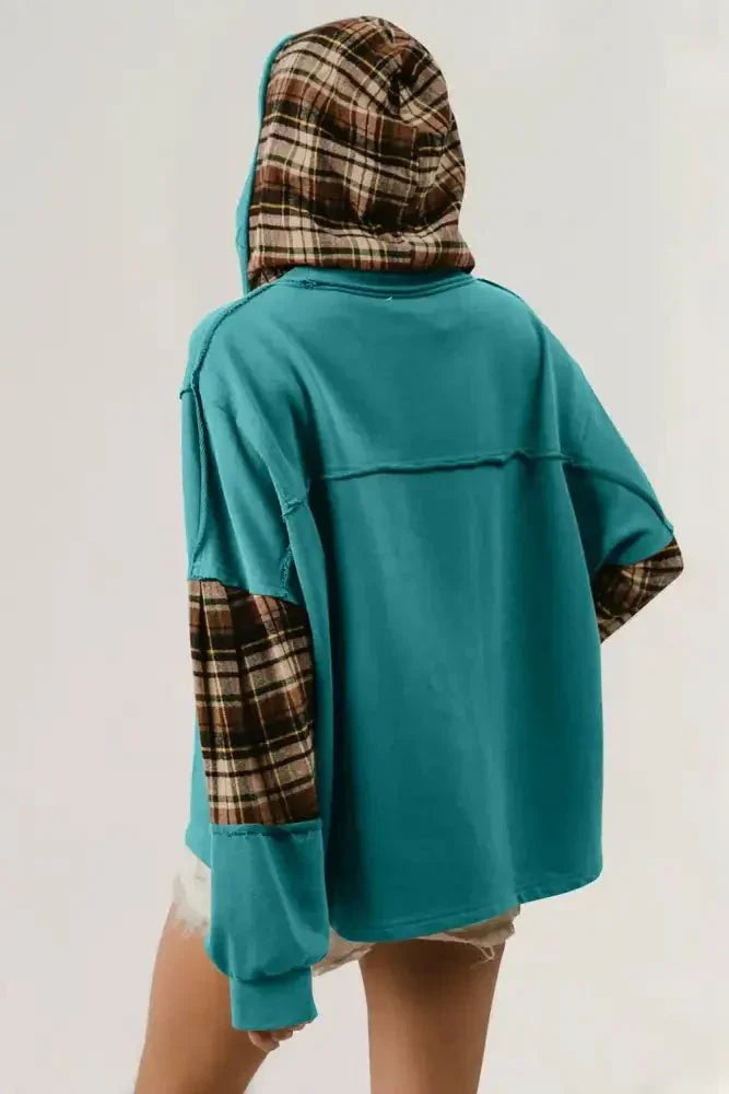 Double Take Drawstring Plaid Star Patch Long Sleeve Hoodie - Update AvenueHonor the Stars and StripesTrendsi100100054241675100100054241675b5912532 - f8f9 - 47a3 - ae87 - 5cd870bf889c - MaxTeal
