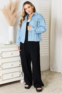 Double Take Dropped Shoulder Raw Hem Denim Jacket - Update AvenueTrendsi10010066682404710010066682404726693ce863024f52b5917c4bd7088cab - MaxLight
