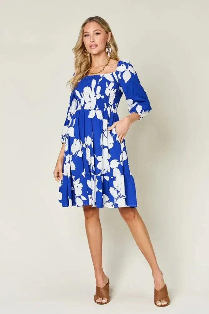 Double Take Full Size Floral Ruffle Hem Smocked Dress with Pockets - Update AvenueVacation StyleTrendsi100100451787879100100451787879937aea7c - 7ebb - 4b4f - b6af - 18b571f0605b - MaxRoyal Blue
