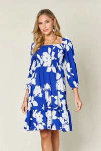 Double Take Full Size Floral Ruffle Hem Smocked Dress with Pockets - Update AvenueVacation StyleTrendsi100100451787879100100451787879d436a076 - a817 - 4774 - 920b - 71902d257ce2 - MaxRoyal Blue