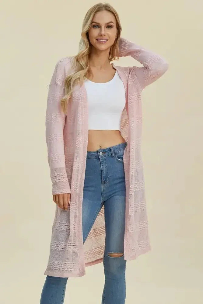 Double Take Full Size Open Front Longline Cardigan - Update AvenueVacation StyleTrendsi10010043067190010010043067190092b2bb24 - bab5 - 47a3 - a677 - de7823bd4217 - MaxBlush Pink