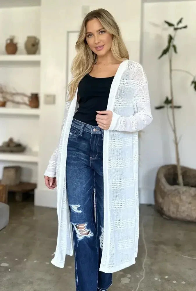 Double Take Full Size Open Front Longline Cardigan - Update AvenueVacation StyleTrendsi1001004306779591001004306779598f3e4be9 - c820 - 41bc - 87ce - 3229ea8fe90e - MaxWhite