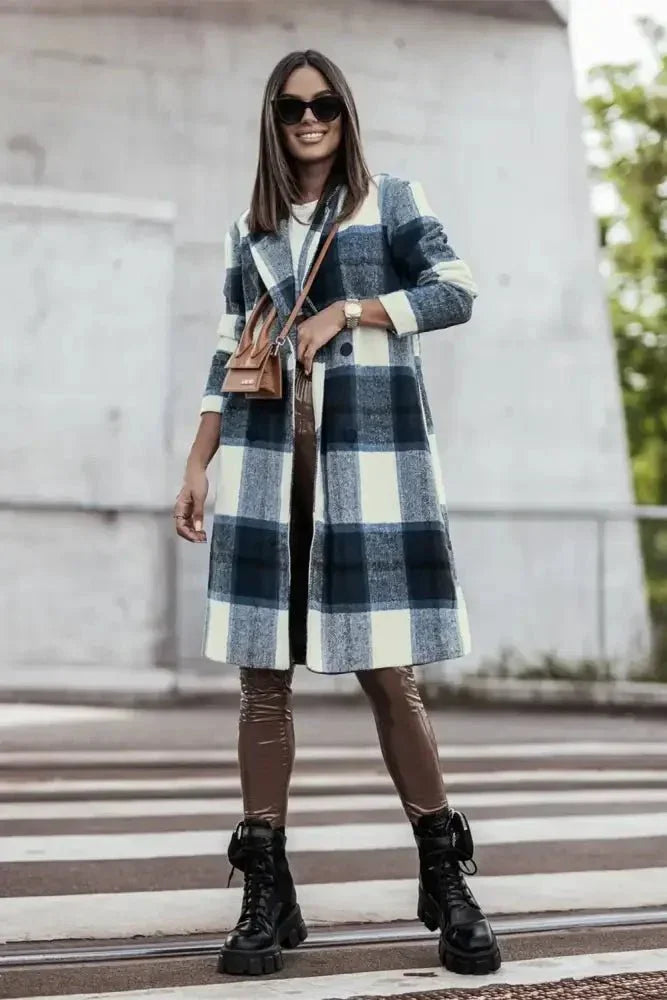 Double Take Full Size Plaid Button Up Lapel Collar Coat - Update AvenueTrendsi100100513050245100100513050245a953b7403f534f09bafb31a515023619 - MaxPeacock Blue