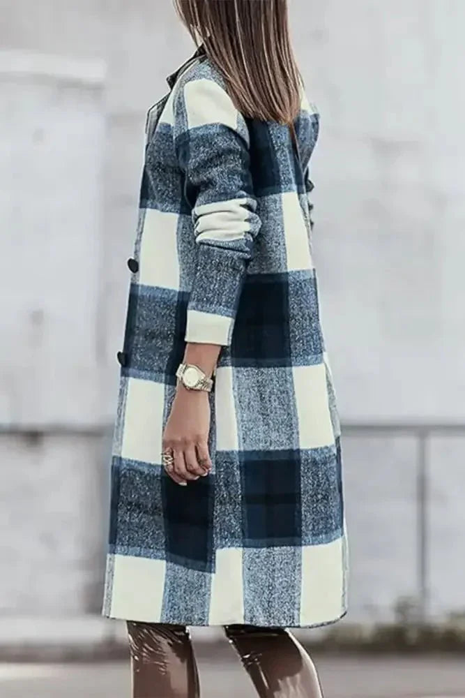 Double Take Full Size Plaid Button Up Lapel Collar Coat - Update AvenueTrendsi1001005130502451001005130502450f0468e0ce574930826772954ec25182 - MaxPeacock Blue