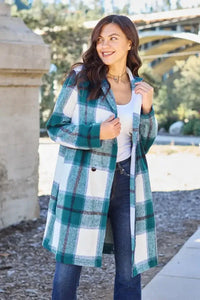 Double Take Full Size Plaid Button Up Lapel Collar Coat - Update AvenueTrendsi100100513051346100100513051346a168b07db3e94e7183fce3b67fc996bf - MaxFrench Blue