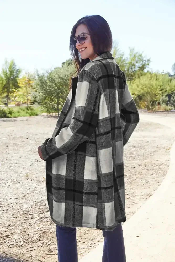 Double Take Full Size Plaid Button Up Lapel Collar Coat - Update AvenueTrendsi1001005130525731001005130525736babd0b297534183bf8edc1f78c6a212 - MaxBlack