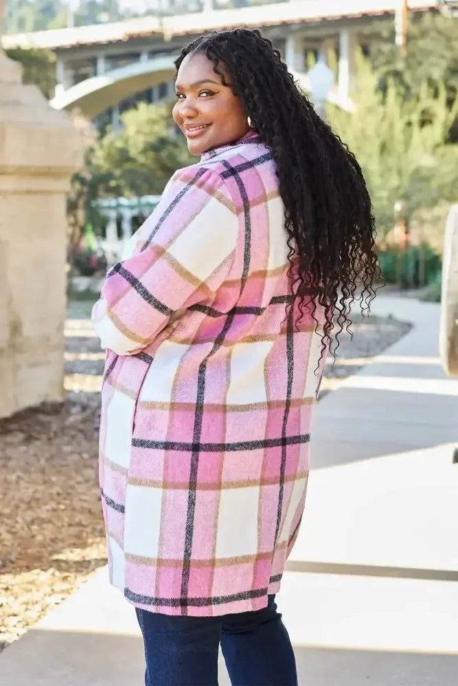 Double Take Full Size Plaid Button Up Lapel Collar Coat - Update AvenueTrendsi100100513054323100100513054323bec54c5f83a04af98e6cdf4a7400ad3e - MaxCarnation Pink