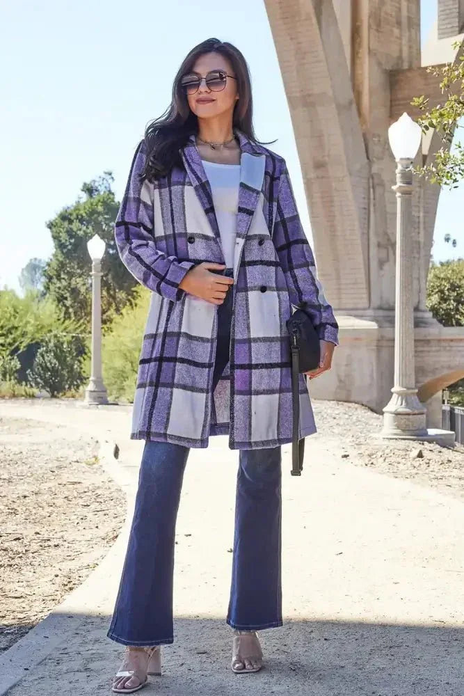 Double Take Full Size Plaid Button Up Lapel Collar Coat - Update AvenueTrendsi1001005130559271001005130559278a6895d9bf5c4c6caf034a3e0fcd96a4 - MaxViolet