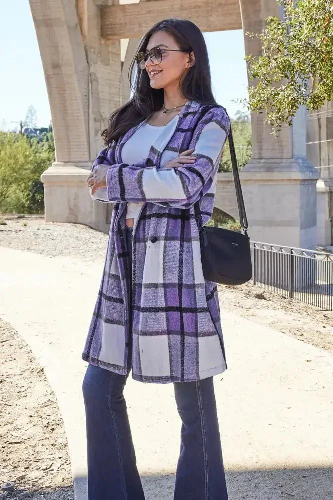 Double Take Full Size Plaid Button Up Lapel Collar Coat - Update AvenueTrendsi1001005130559271001005130559273737182074a94a75b953ba3e92bfdb58 - MaxViolet