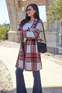 Double Take Full Size Plaid Button Up Lapel Collar Coat - Update AvenueTrendsi1001005130566361001005130566369d5a618144f74735b74fb46801e4e07c - MaxDeep Red