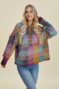 Double Take Full Size Plaid Dropped Shoulder Fleece Hoodie - Update AvenueTrendsi10010099759113310010099759113369add124 - 65fc - 4b45 - 9cf7 - 267a33384103 - MaxHeliotrope Purple