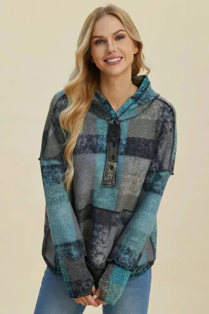 Double Take Full Size Plaid Dropped Shoulder Fleece Hoodie - Update AvenueTrendsi1001009975971651001009975971654da717c7 - d6eb - 4ad6 - 8b21 - c6d5d17ec70d - MaxDark Gray