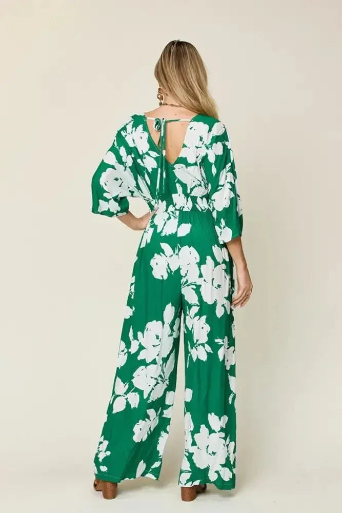 Double Take Full Size Printed Tie Back Wide Leg Jumpsuit - Update AvenueBoho VibesTrendsi100100373281111100100373281111537ce4c8 - a660 - 4b23 - bdce - ae4d98ee3fb3 - MaxGreen