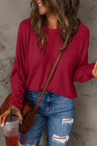 Double Take Full Size Round Neck Long Sleeve T-Shirt - Update AvenueT-ShirtsTrendsi1001019794653881001019794653884f301616 - 0b01 - 4dff - 8355 - b1857f07cb2f - MaxDeep Red