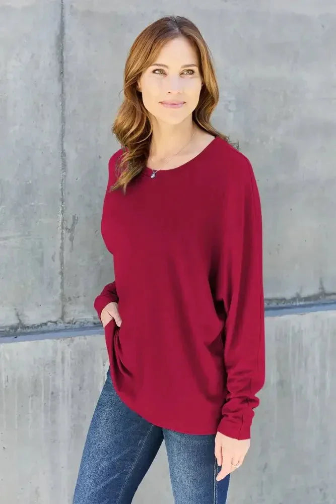 Double Take Full Size Round Neck Long Sleeve T-Shirt - Update AvenueT-ShirtsTrendsi1001019794653881001019794653883aea8a2c - 9e4e - 4d91 - b6ca - e2b4c3af4f64 - MaxDeep Red