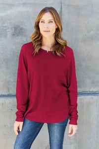 Double Take Full Size Round Neck Long Sleeve T-Shirt - Update AvenueT-ShirtsTrendsi10010197946538810010197946538820828784 - 9eb0 - 4d60 - a5f3 - fc7181e67fab - MaxDeep Red