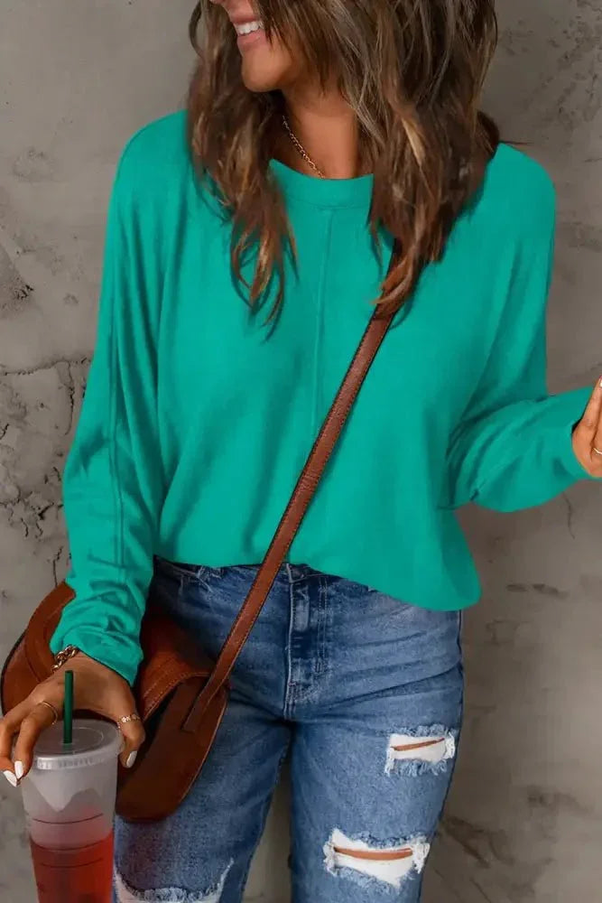 Double Take Full Size Round Neck Long Sleeve T-Shirt - Update AvenueT-ShirtsTrendsi100101979466182100101979466182c4985a5e - 7b42 - 4281 - 9809 - 89f90ea29f40 - MaxTurquoise