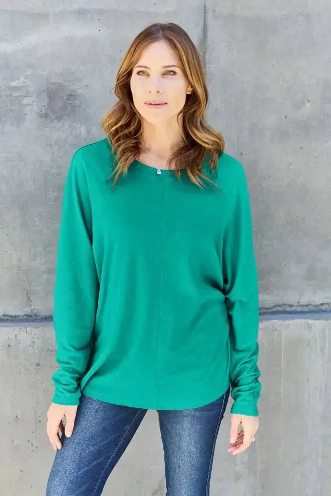 Double Take Full Size Round Neck Long Sleeve T-Shirt - Update AvenueT-ShirtsTrendsi100101979466182100101979466182d1d191a8 - 39e4 - 4d67 - b5f8 - 31d3eefd9111 - MaxTurquoise