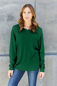 Double Take Full Size Round Neck Long Sleeve T-Shirt - Update AvenueT-ShirtsTrendsi100101979468012100101979468012fa3223ef - b7c1 - 4a96 - acb9 - 6bbbd6df9bba - MaxGreen