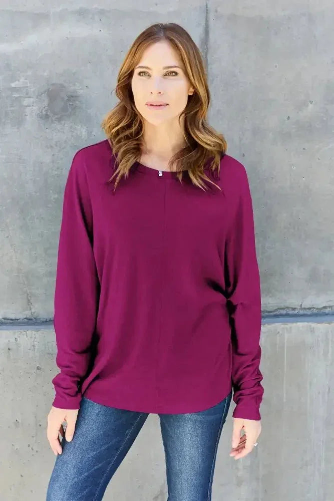 Double Take Full Size Round Neck Long Sleeve T-Shirt - Update AvenueT-ShirtsTrendsi1001019794693841001019794693840db3883c - 5e39 - 485a - 98cc - 904f8e13dbe8 - MaxMagenta