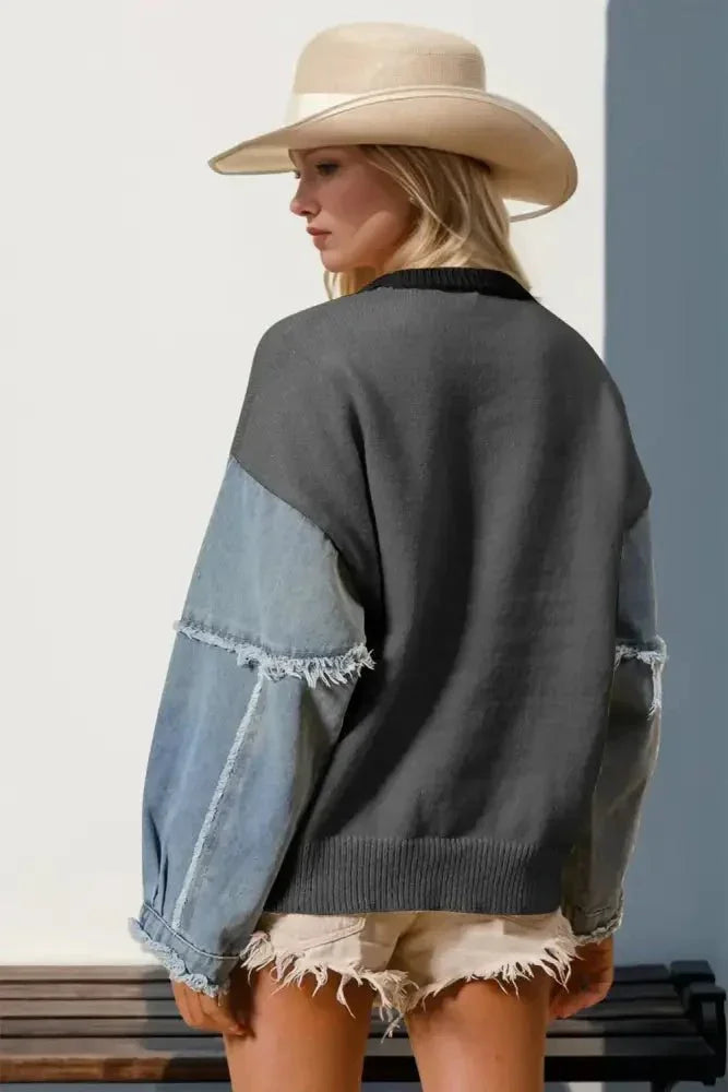 Double Take Full Size Star Pattern Raw Edge Long Sleeve Sweater - Update AvenueHonor the Stars and StripesTrendsi100100135982809100100135982809cc802a00 - bd21 - 4321 - 81d9 - de0e78f067d9 - MaxDark Gray