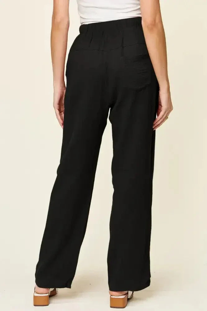 Double Take Full Size Texture Drawstring Straight Pants - Update AvenueDaily EssentialsTrendsi100100209241669100100209241669c332775a - 9d18 - 444f - 987d - 9253bb194f00 - MaxBlack