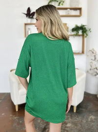 Double Take Full Size Texture Round Neck Drop Shoulder T-Shirt and Shorts Set - Update AvenueDaily EssentialsTrendsi1001006738131781001006738131788d5b3c89 - f26d - 4120 - bcc0 - cee4e6e5d319 - MaxMid Green