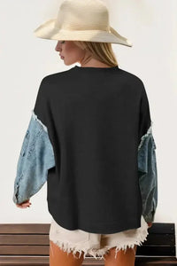 Double Take Raw Edge Star Contrast Sweatshirt - Update AvenueHonor the Stars and StripesTrendsi10010024395172210010024395172243fd86cc - cacc - 441f - 9024 - 9d7f4bf2061a - MaxBlack