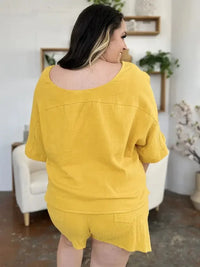 Double Take Texture Half Sleeve T-Shirt and Drawstring Shorts Set - Update AvenueTrendsi1001001556343221001001556343229ae1ee3b - c112 - 434f - ba81 - ff525268aeec - MaxGold