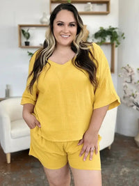 Double Take Texture Half Sleeve T-Shirt and Drawstring Shorts Set - Update AvenueTrendsi100100155634322100100155634322d6bd33c0 - 5ecc - 48ee - b9f1 - dd6b0ce4c3b4 - MaxGold