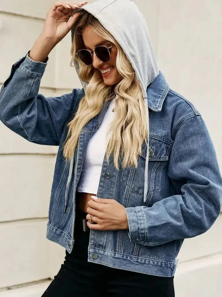 Drawstring Hooded Button Up Denim Jacket - Update AvenueTrendsi10010061062728610010061062728694465f1ea18447f293910d00566da476 - MaxDusty Blue