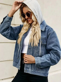 Drawstring Hooded Button Up Denim Jacket - Update AvenueTrendsi10010061062728610010061062728694465f1ea18447f293910d00566da476 - MaxDusty Blue