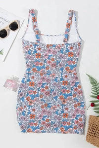 Drawstring Printed Wide Strap Swim Dress - Update AvenueTrendsi100100209181380100100209181380ba88f9b0 - c2ab - 44a4 - 9cd1 - 900aaaa03463 - MaxFloral