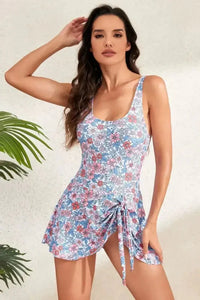 Drawstring Scoop Neck Wide Strap One - Piece Swimwear - Update AvenueTrendsi1001002545952981001002545952985d6b8f62 - 5a75 - 4270 - 99e0 - 7507a797747b - MaxFloral
