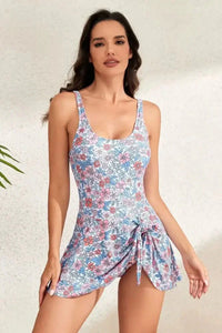 Drawstring Scoop Neck Wide Strap One - Piece Swimwear - Update AvenueTrendsi1001002545952981001002545952981159f2c8 - 60ea - 42d2 - baf7 - d8254391619d - MaxFloral