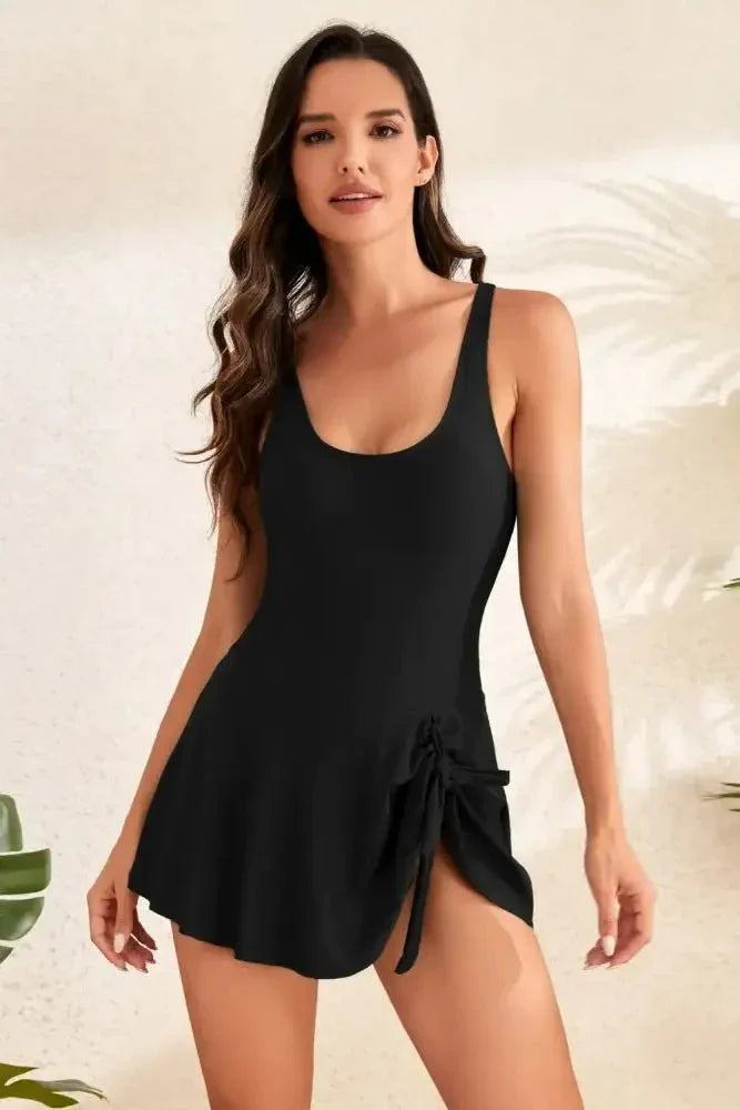Drawstring Scoop Neck Wide Strap One - Piece Swimwear - Update AvenueTrendsi100100254599710100100254599710beea2ba5 - 0cb8 - 43fa - baeb - f700c8a274c4 - MaxBlack