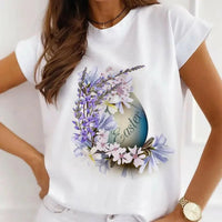 Easter T-shirt women's European size Easter short - sleeved spot tops rabbit print tops European and American plus size women - Update AvenueUpdate Avenues211773282591001Easter T-shirt women's European size Easter short - sleeved spot tops rabbit print tops European and American plus size women - Update AvenuesS