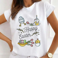 Easter T-shirt women's European size Easter short - sleeved spot tops rabbit print tops European and American plus size women - Update AvenueUpdate Avenues211773282591001Easter T-shirt women's European size Easter short - sleeved spot tops rabbit print tops European and American plus size women - Update AvenuesS