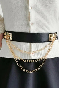 Elastic Belt with Chain - Update AvenueTrendsi101300215175453101300215175453Elastic Belt with ChainBlack