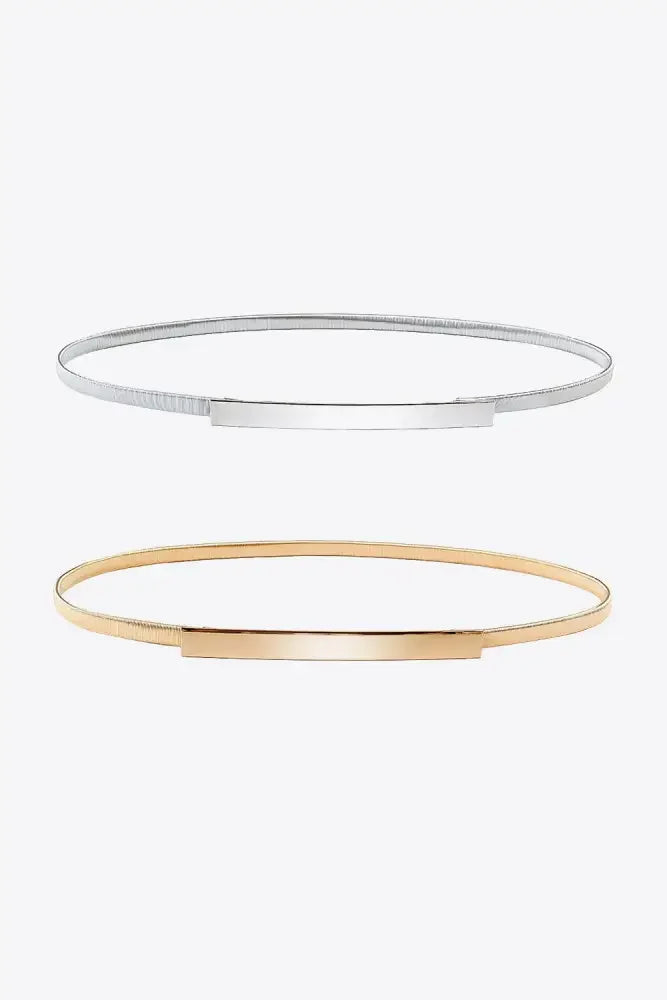 Elastic Iron Skinny Belt