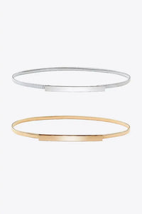 Elastic Iron Skinny Belt