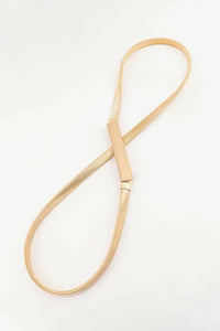 Elastic Iron Skinny Belt