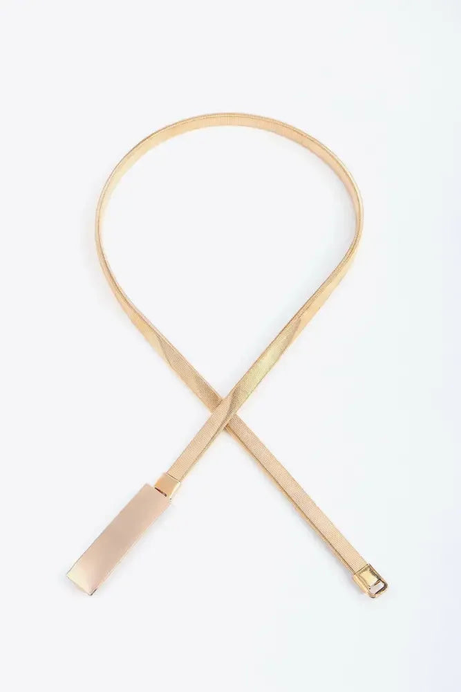 Elastic Iron Skinny Belt