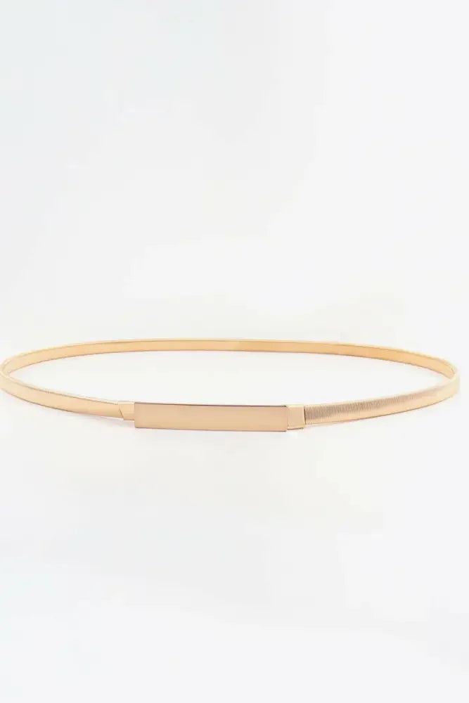 Elastic Iron Skinny Belt