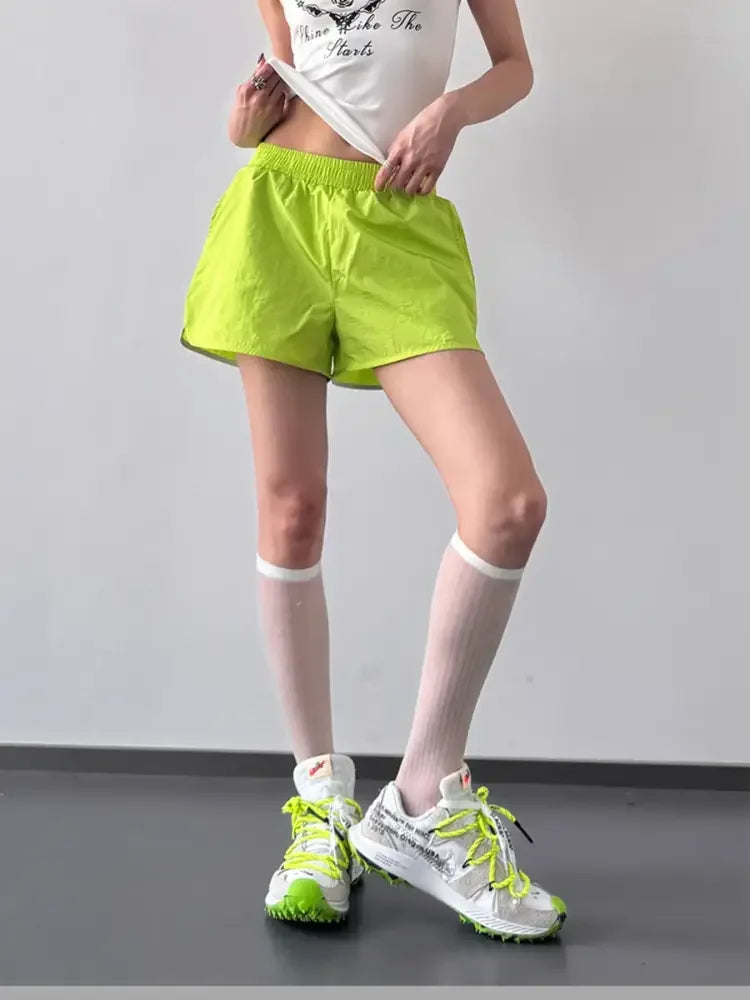 Elastic Waist Active Shorts