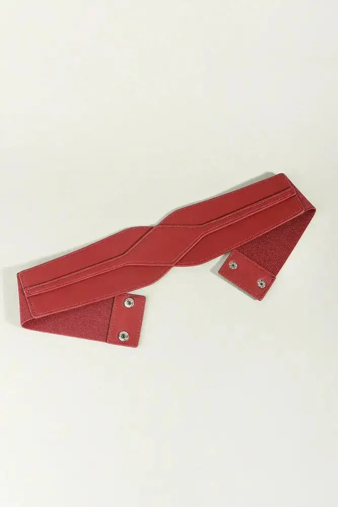 Elastic Wide PU Belt - Update AvenueTrendsi100100736214810100100736214810Elastic Wide PU BeltBurgundy