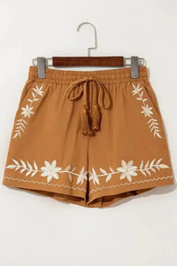 Embroidered Boho Tasseled Drawstring Elastic Waist Casual Shorts - Update AvenueBoho VibesTrendsi1001005276930201001005276930206e5be1cd - c87c - 48b1 - 8b1b - 399f2e3f4ce7 - Max - OriginCaramel